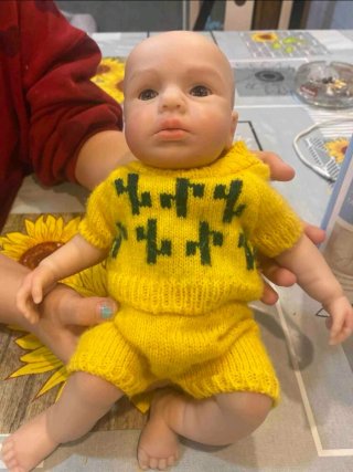 Muñeca bebé silicona 33cm