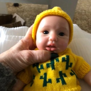 Muñeca bebé silicona 33cm