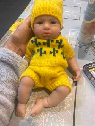 Muñeca bebé silicona 33cm