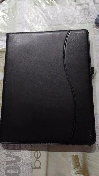 Funda iPad 12.9 Piel Sintética Negra.SOlO ENVÍO