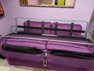 Sofá Cama Morado Tela