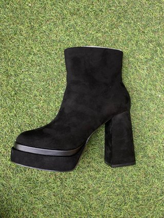 Botines negros Tacón Plataforma