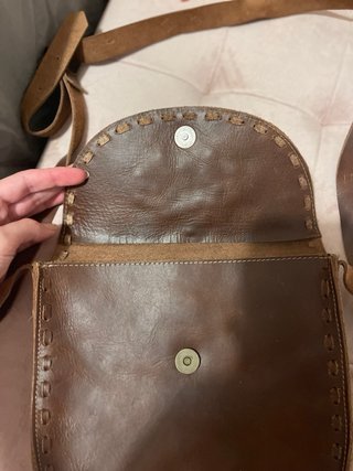 Bolso de piel artesanal