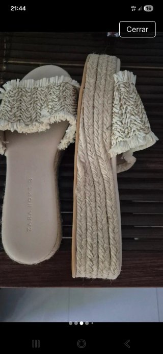 Sandalias Zara Home Beige Talla 37