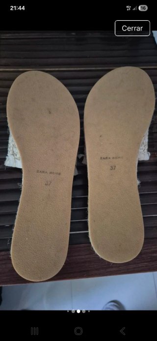 Sandalias Zara Home Beige Talla 37