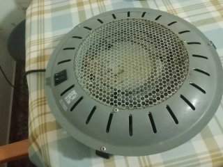 Brasero Eléctrico Redondo Gris