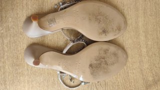 Sandalias Sacha London pedrería doradas/plateadas