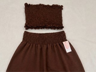Conjunto marrón 2 piezas.