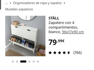 Zapatero IKEA STÄLL Blanco