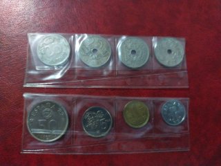 Collezione di 8 monete vintage spagnole
