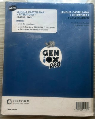 Lengua castellana y literatura I. Libro del est...