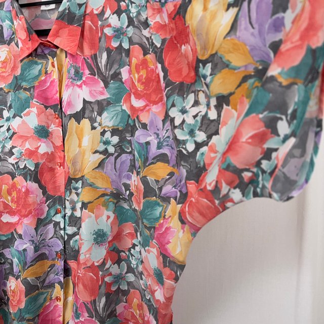 C&A Vintage Floral Oversized Shirt