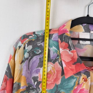 Camisa vintage floral oversized C&A