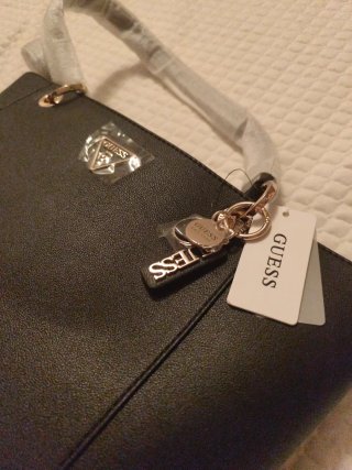 Bolso Guess Negro Tote Nuevo
