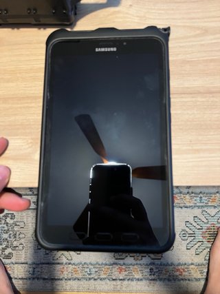 Soporte y tablet samsung tab