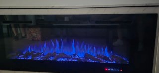 Chimenea eléctrica empotrable 153x60
