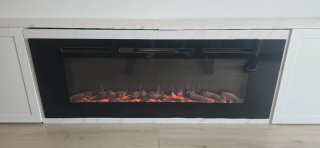 Chimenea eléctrica empotrable 153x60