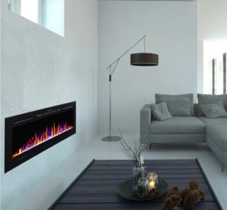Chimenea eléctrica empotrable 153x60