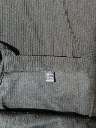 Vestido Peto Negro Pana