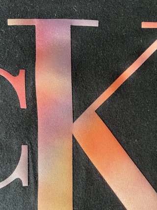 Camiseta Calvin Klein Jeans Negra Multicolor Talla
