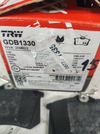 Pastillas Freno Traseras TRW GDB1330 Nuevas