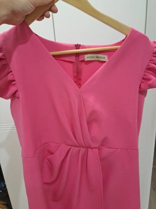 Vestido fiesta Alicia Nicolás rosa