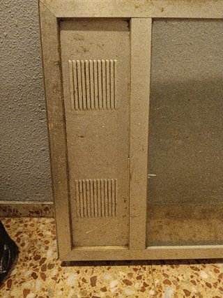 Puerta aluminio y cristal