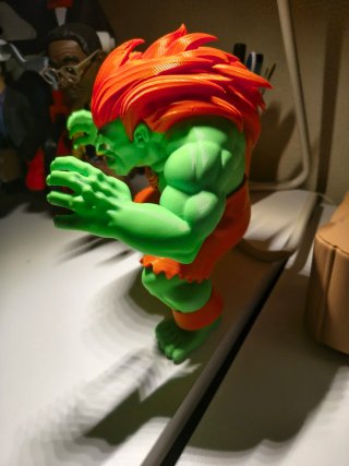 Figura Blanka Street Fighter Impresión 3D