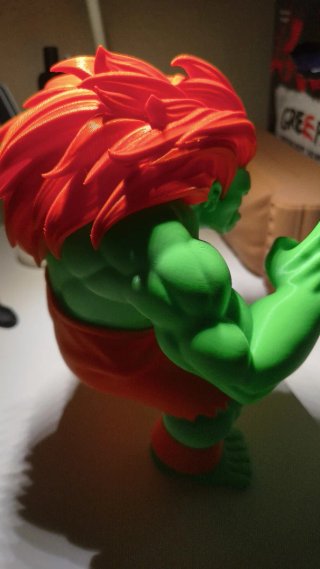 Figura Blanka Street Fighter Impresión 3D
