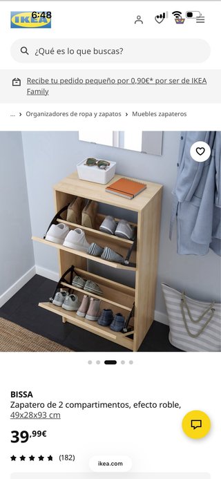 Zapatero Ikea Madera