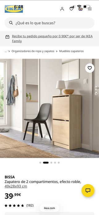 Zapatero Ikea Madera