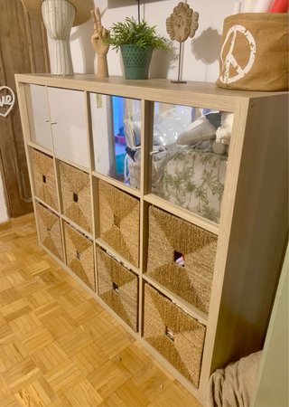 Estantería Kallax 12 Huecos Roble tinte Blanco