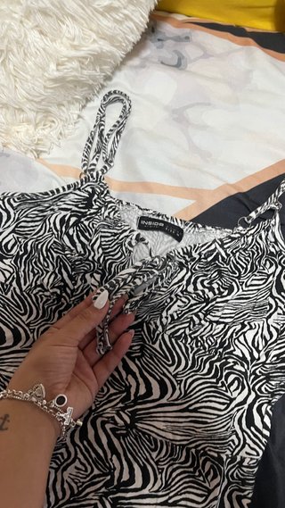 Vestido estampado cebra Inside Talla M