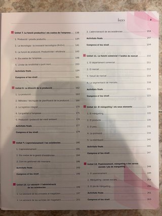 Economia de l’Empresa 1r Batxillerat