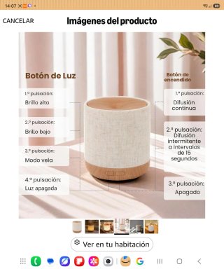 Difusor y lámpara Harmony Equivalenza