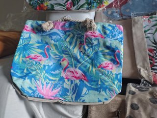 Lote 30 Bolsos de Playa Flamencos