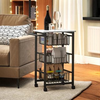 Carrito Auxiliar Cocina con Ruedas