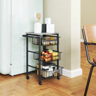 Carrito Auxiliar Cocina con Ruedas