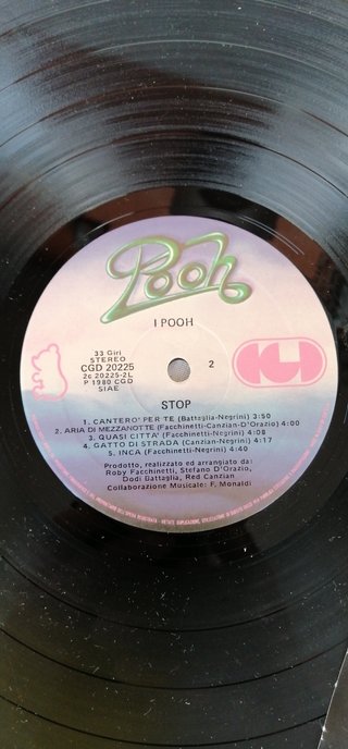 Vinile LP Pooh ...Stop 1980