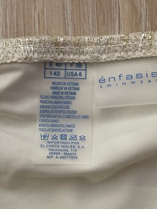 Bikini Enfasis Beige y Dorado