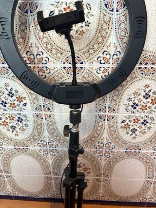 Trípode movil con luz 1,85m plegable