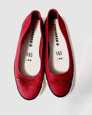 Converse Originales Bailarinas Rojas Talla40 Nuevo
