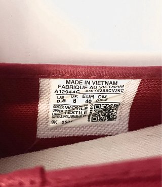 Converse Originales Bailarinas Rojas Talla40 Nuevo