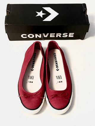 Converse Originales Bailarinas Rojas Talla40 Nuevo