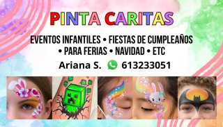 Pintacaras profesional para cumpleaños y eventos
