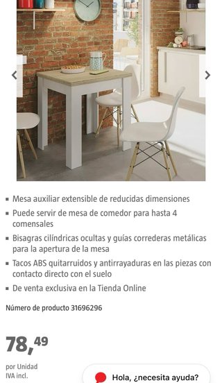 Mesa de cocina NUEVA
