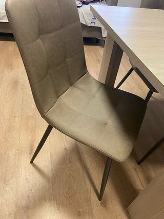 Mesa extensible 140/90 con 6 sillas
