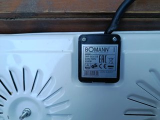 Hornillo Eléctrico Bomann 1500W + 1000W