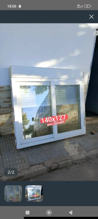 Ventana aluminio corredera 150x126