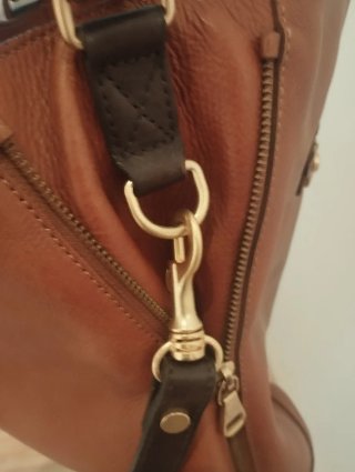 Bolso piel Massimo Dutti tostado